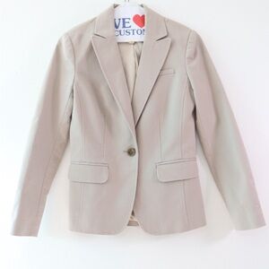Banana Republic Tan Blazer Tailored Silhouette